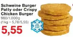 Jawoll Schweine Burger Patty oder Crispy Chicken Burger Angebot