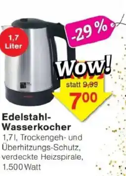 Jawoll Edelstahl-Wasserkocher Angebot
