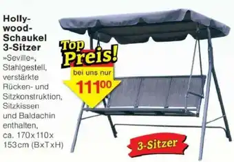 Jawoll Hollywood-Schaukel 3-Sitzer Angebot