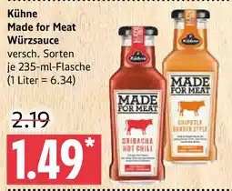 Marktkauf Kühne Made for Meat Würzsauce Angebot