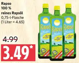 Marktkauf Rapso 100% reines Rapsöl Angebot
