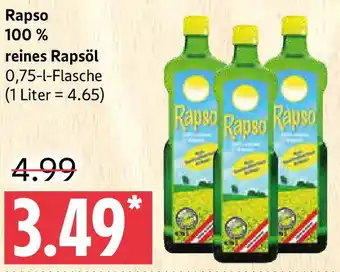 Marktkauf Rapso 100% reines Rapsöl Angebot