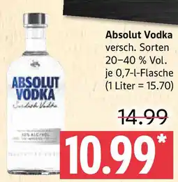 Marktkauf Absolut Vodka Angebot