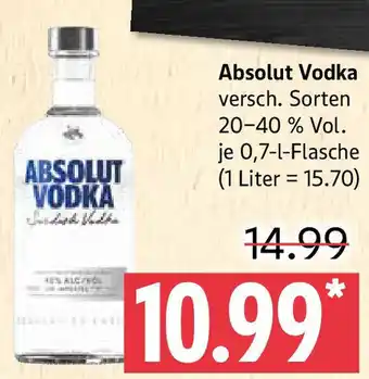 Marktkauf Absolut Vodka Angebot