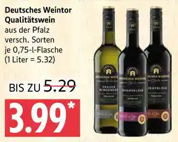 Marktkauf Deutsches Weintor Qualitätswein Angebot