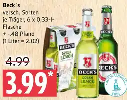 Marktkauf Beck's Angebot