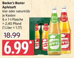 Marktkauf Becker's Bester Apfelsaft Angebot