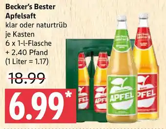Marktkauf Becker's Bester Apfelsaft Angebot