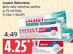 Marktkauf Lacalut Zahncreme Angebot