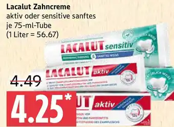 Marktkauf Lacalut Zahncreme Angebot