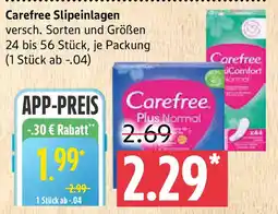 Marktkauf Carefree Slipeinlagen Angebot