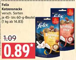 Marktkauf Felix Katzensnacks Angebot