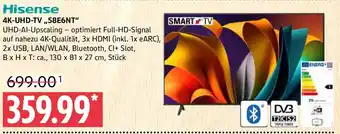 Marktkauf Hisense 4K-UHD-TV ,,58E6NT" Angebot