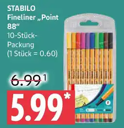 Marktkauf STABILO Fineliner ,,Point 88" Angebot