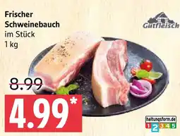 Marktkauf Gutfleisch Frischer Schweinebauch Angebot