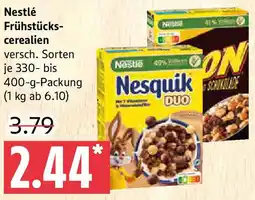 Marktkauf Nestlé Frühstückscerealien Angebot