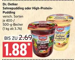 Marktkauf Dr. Oetker Sahnepudding oder High-Protein- Pudding Angebot