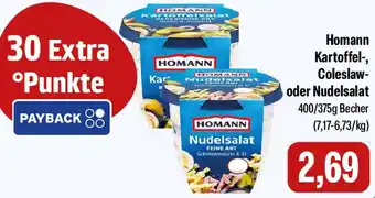 Feneberg Homann Kartoffel-, Coleslaw- oder Nudelsalat Angebot