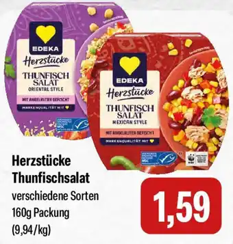 Feneberg EDEKA Herzstücke Thunfischsalat Angebot