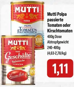 Feneberg Mutti Polpa passierte Tomaten oder Kirschtomaten Angebot