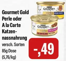 Feneberg Gourmet Gold Perle oder A la Carte Katzennassnahrung Angebot