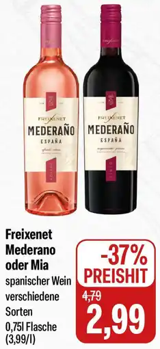 Feneberg Freixenet Mederano oder Mia Angebot