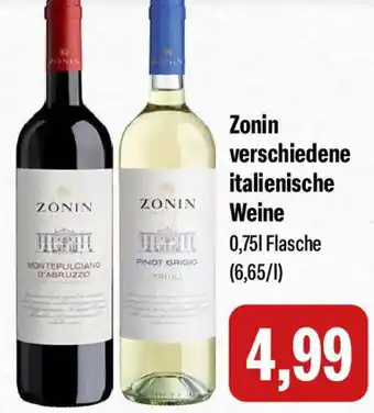 Feneberg Zonin verschiedene italienische Weine Angebot