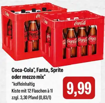Feneberg Coca-Cola, Fanta, Sprite oder mezzo mix Angebot