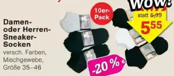 Jawoll Damen oder Herren Sneaker Socken Angebot