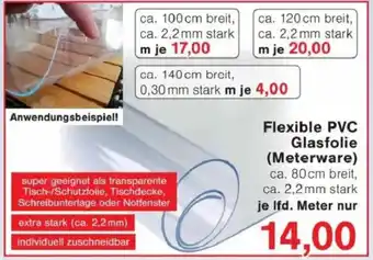 Jawoll Flexible PVC Glasfolie (Meterware) Angebot