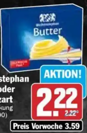 HIT Weihenstephan Butter oder Streichzart Angebot
