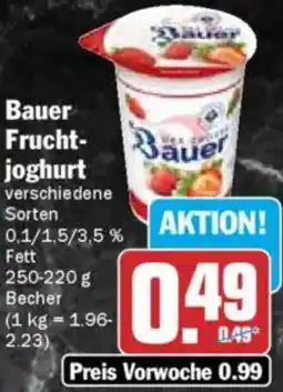 HIT Bauer Fruchtjoghurt Angebot