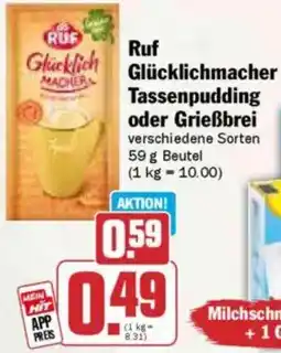 HIT Ruf Glücklichmacher Tassenpudding oder Grießbrei Angebot