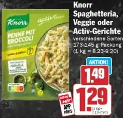 HIT Knorr Spaghetteria, Veggie oder Activ-Gerichte Angebot