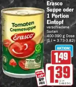 HIT Erasco Suppe oder 1 Portion Eintopf Angebot