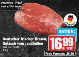 HIT Deutscher frischer Braten, Gulasch vom Jungbullen Angebot