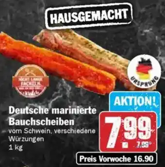 HIT Deutsche marinierte Bauchscheiben Angebot