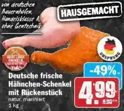 HIT Deutsche frische Hähnchen-Schenkel mit Rückenstück Angebot