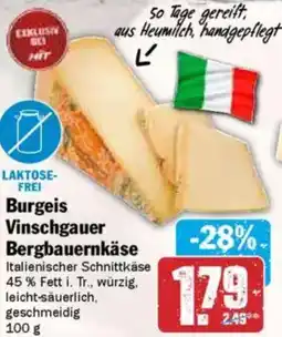 HIT Burgeis Vinschgauer Bergbauernkäse Angebot