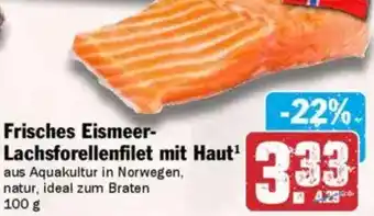 HIT Frisches Eismeer Lachsforellenfilet mit Haut Angebot