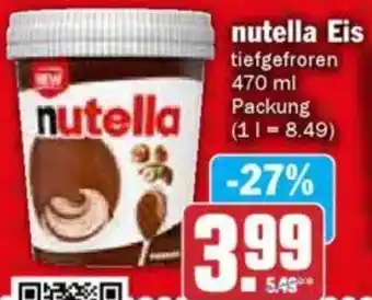 HIT nutella Eis Angebot
