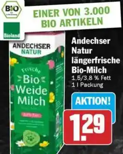 HIT Andechser Natur längerfrische Bio-Milch Angebot
