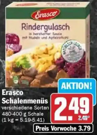 HIT Erasco Schalenmenüs Angebot