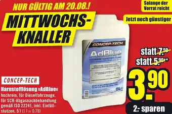 B1 Discount Baumarkt CONCEP-TECH Harnstofflösung AdBlue Angebot