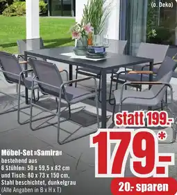 B1 Discount Baumarkt Möbel-Set Samira Angebot