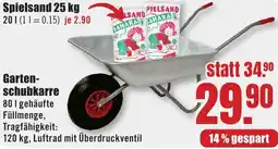 B1 Discount Baumarkt Gartenschubkarre Angebot