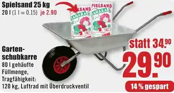 B1 Discount Baumarkt Gartenschubkarre Angebot