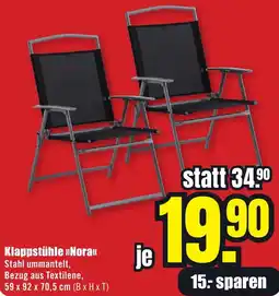 B1 Discount Baumarkt Klappstühle Nora Angebot