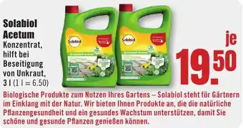 B1 Discount Baumarkt Solabiol Acetum Angebot