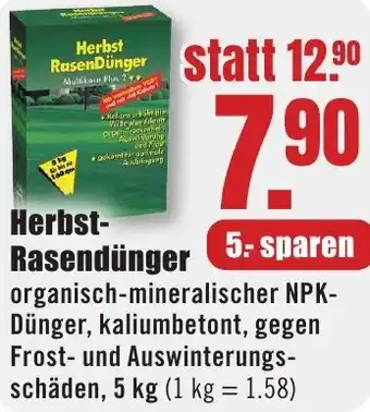 B1 Discount Baumarkt Herbst Rasendünger Angebot
